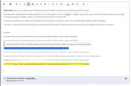 Editor Styles